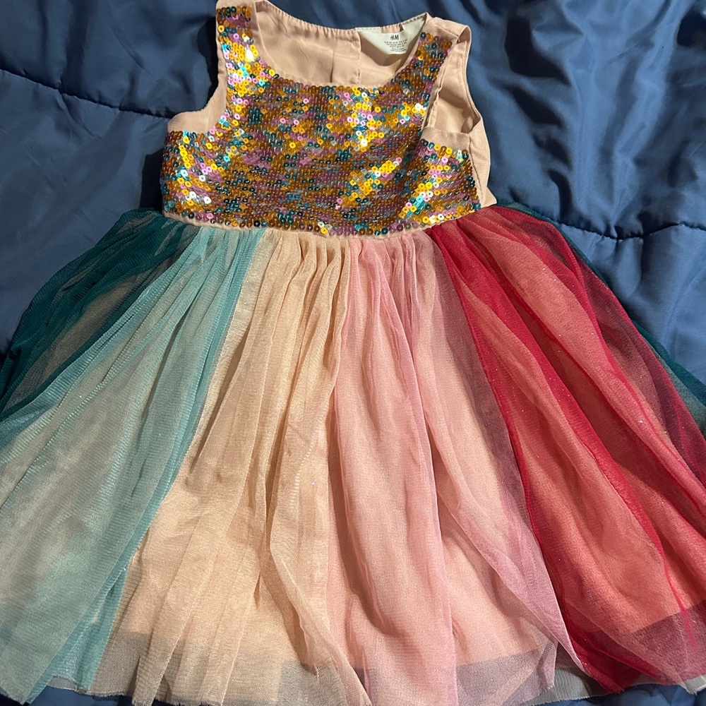 H&M Multicolor Sequin Kids Dress